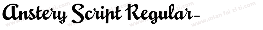 Anstery Script Regular字体转换